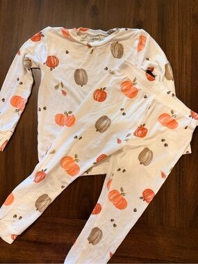 Carter's Fall Pumpkin Pajama Set